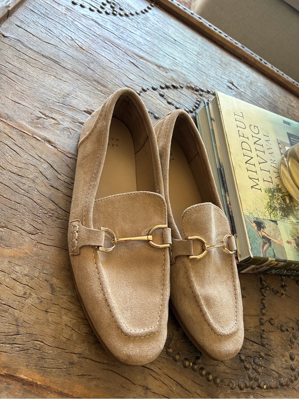 Target Tan Suede Loafers - Women’s